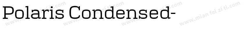 Polaris Condensed字体转换